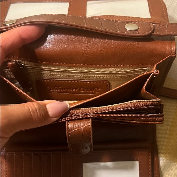 Coldwater Creek Brown and Tan Crossbody Bag - Picture 7 of 10